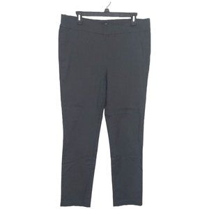 Gray Straight-Leg Stretch Pants - Women US 14